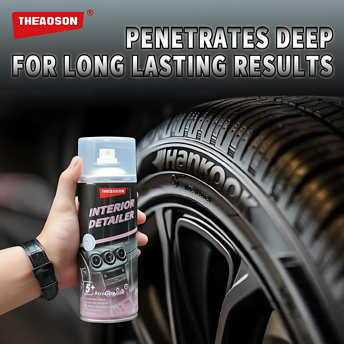 THEAOSON Detailer, and Plastic Surfaces Car Interior Detailer and Protectant, waterless Spray Wax:Plastic, Rubber, Leather Cleaner for Car lnteriors&Exteriors、Automotive Care